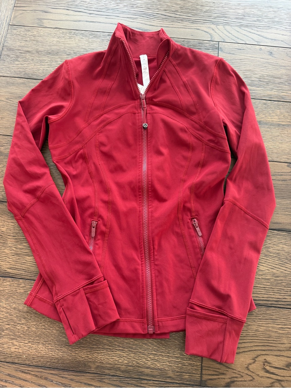 lululemon athletica Red Full-Zip Utility Jacket